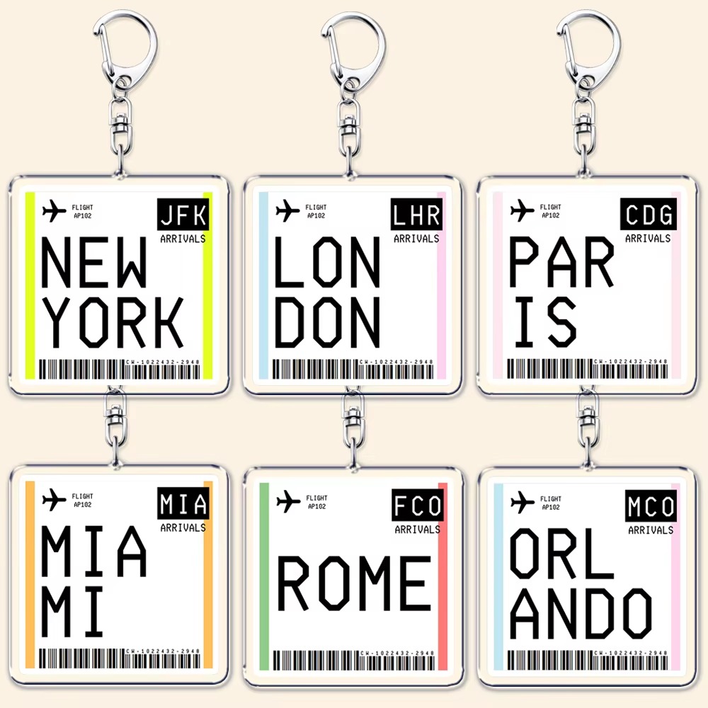 Travel Accessories Jewelry - Брелок в виде посадочного талона для
